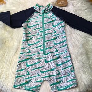 •new• EGG NY - Jessie Shortall Alligator Swimsuit